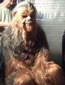 A behind the scenes screenshot of Chewie from Revenge of the Sith.