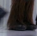 Screenshot of Chewie's feet from The Empire Strikes Back.