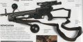 A photo of the bowcaster from a The Force Awakens Visual Dictionary.