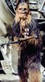 A publicity photo of Chewie from the original Star Wars.